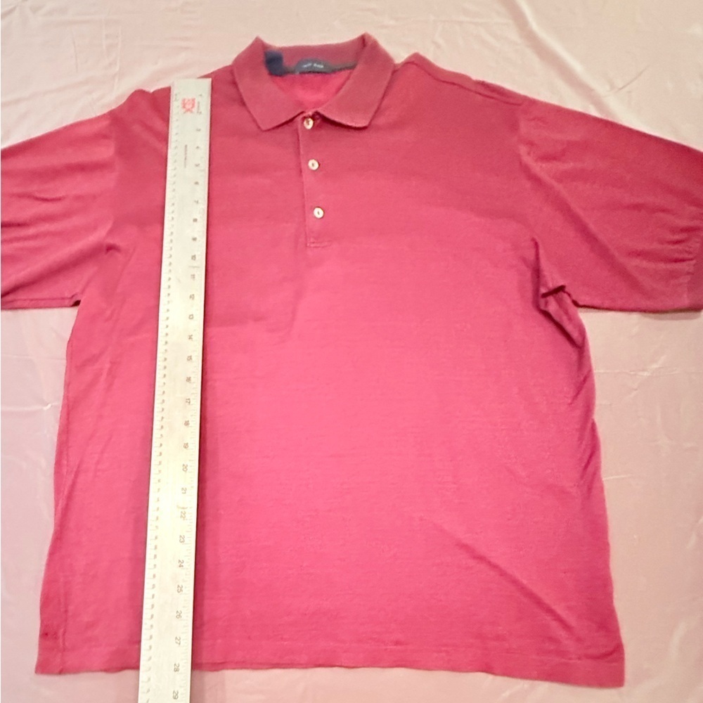 NWOT Jeff Rose Red Polo Golf Shirt 100% Cotton Size Large - Picture 7 of 7